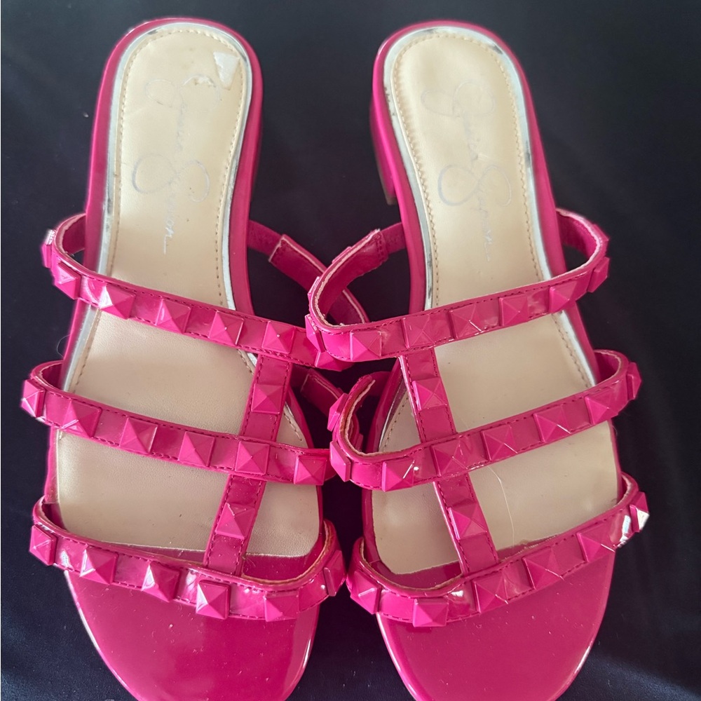 Jessica Simpson Stylish Pink Strappy Women's Sandals 6